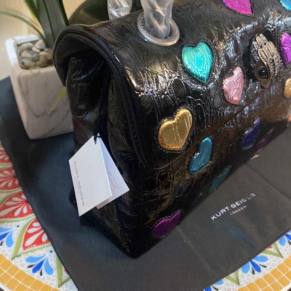 kurt Geiger London Kensington Soft Love Convertible Leather Shoulder Bag - Picture 12 of 12